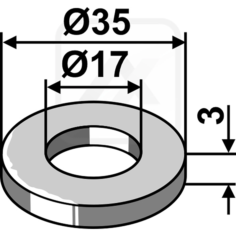 Landwirtschaft Bodenbearbeitung Scheibeneggen Zubehör Scheibe Ø35x3xØ17 Landwirtschaft Bodenbearbeitung Scheibeneggen Zubehör Scheibe Ø35x3xØ17