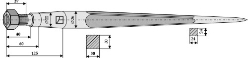Frontladerzinken 605mm
