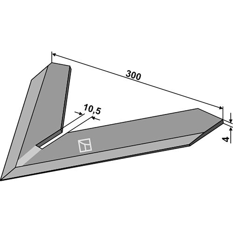 Landwirtschaft Bodenbearbeitung Grubber Schare & Leitbleche Hackschar 300mm Steketee Landwirtschaft Bodenbearbeitung Grubber Schare & Leitbleche Hackschar 300mm Steketee