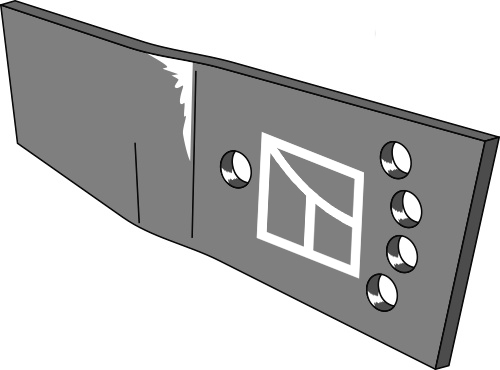 35.0076 Pflugteil Streichblech-Verlängerung - rechts (172312) 35.0076 Pflugteil Streichblech-Verlängerung - rechts (172312) passend für Grégoire Besson