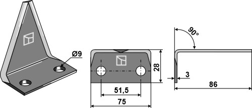 Futtermischwagenmesser Universal