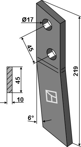 Industriehof Scherenbostel | Schraubzinken - links (69-10-006l)