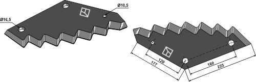 Futtermischwagenmesser - Hartmetallbeschichtet