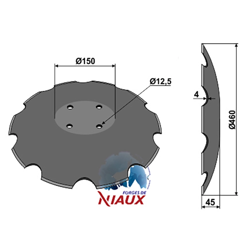 Landwirtschaft Bodenbearbeitung Scheibeneggen BBG-Scheibe gezackt Amazone / BBG Landwirtschaft Bodenbearbeitung Scheibeneggen BBG-Scheibe gezackt Amazone / BBG