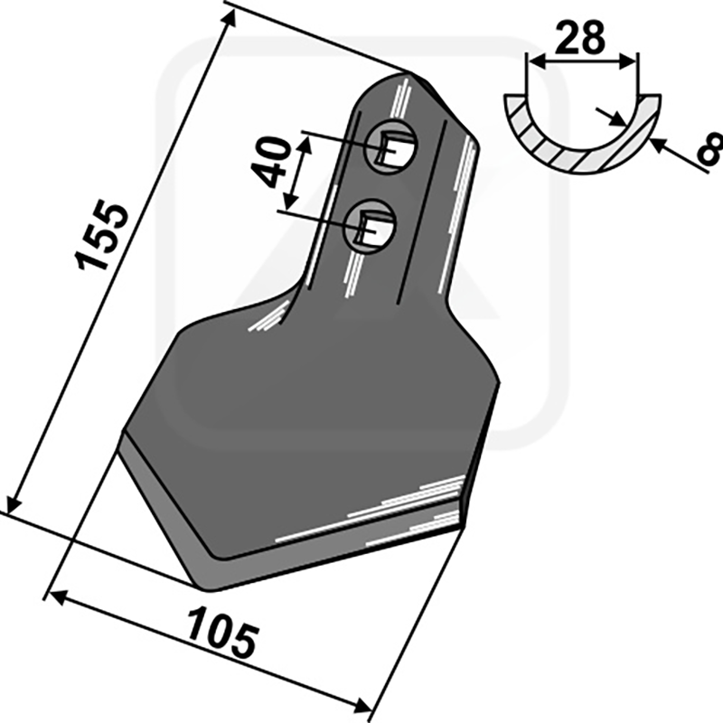 Landwirtschaft Bodenbearbeitung Grubber Schare & Leitbleche Schar Kongskilde Landwirtschaft Bodenbearbeitung Grubber Schare & Leitbleche Schar Kongskilde