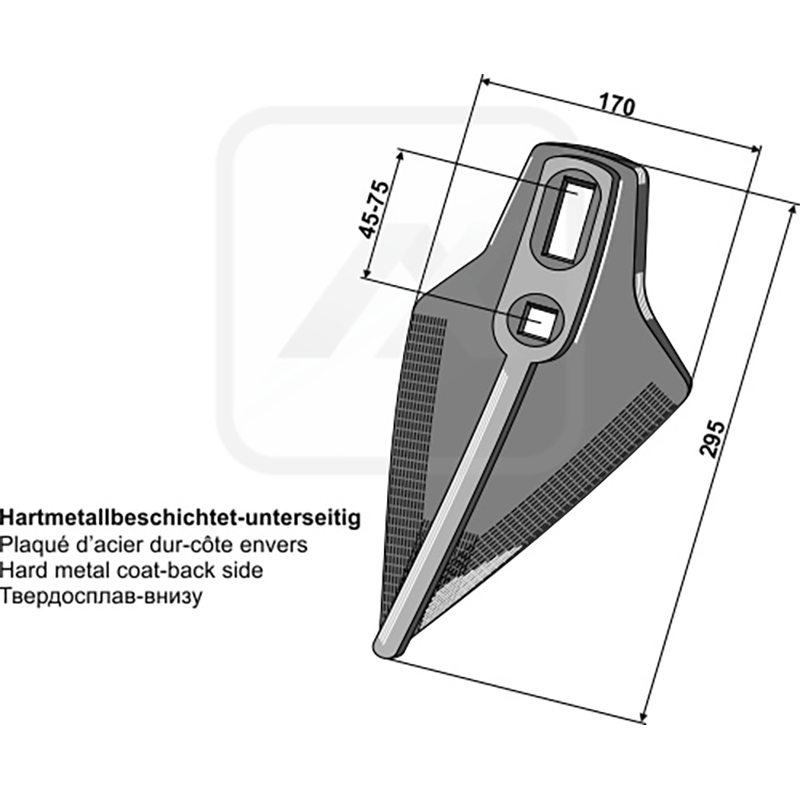 Landwirtschaft Bodenbearbeitung Grubber Schare & Leitbleche Schar form Belgio - Hartmetall beschichtet Amazone / BBG Grubber Schare & Leitbleche Schar form Belgio - Hartmetall beschichtet Amazone / BBG