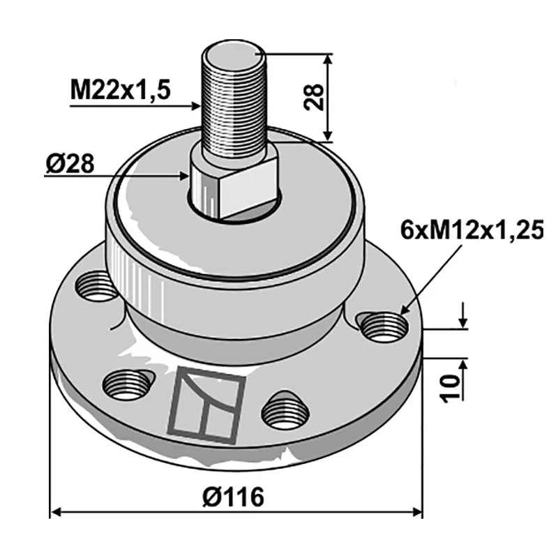 Kurzscheibeneggen-Lager für Bednar