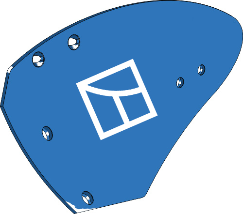 44.0031 Pflugteil Streichblech-Hinterteil NK36HL - links 44.0031 Pflugteil Streichblech-Hinterteil NK36HL - links passend für Frost