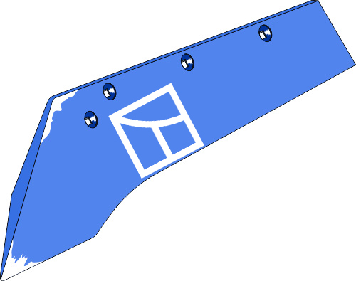 37.0106 Pflugteil Schnabelschar SSP351WL - links (—) 37.0106 Pflugteil Schnabelschar SSP351WL - links (—) passend für Rabe