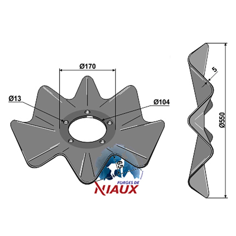 Landwirtschaft Bodenbearbeitung Scheibeneggen Scheibe gewellt Salford