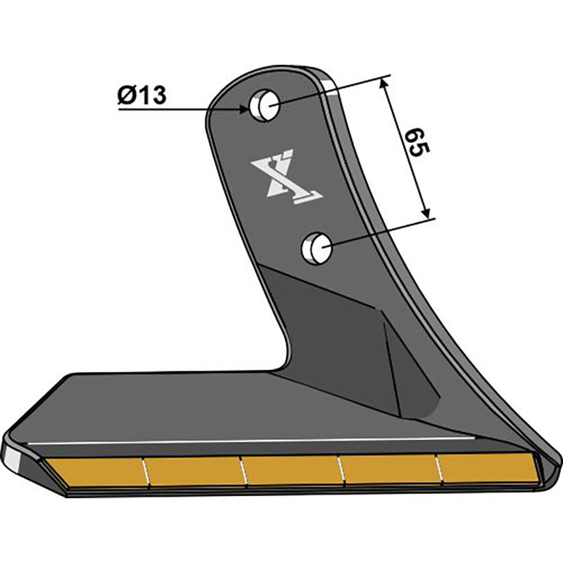 Landwirtschaft Bodenbearbeitung Grubber Schare & Leitbleche Ersatzflügel - Hartmetall - rechts Landwirtschaft Bodenbearbeitung Grubber Schare & Leitbleche Ersatzflügel - Hartmetall - rechts