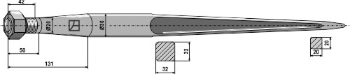 Frontladerzinken 1250mm