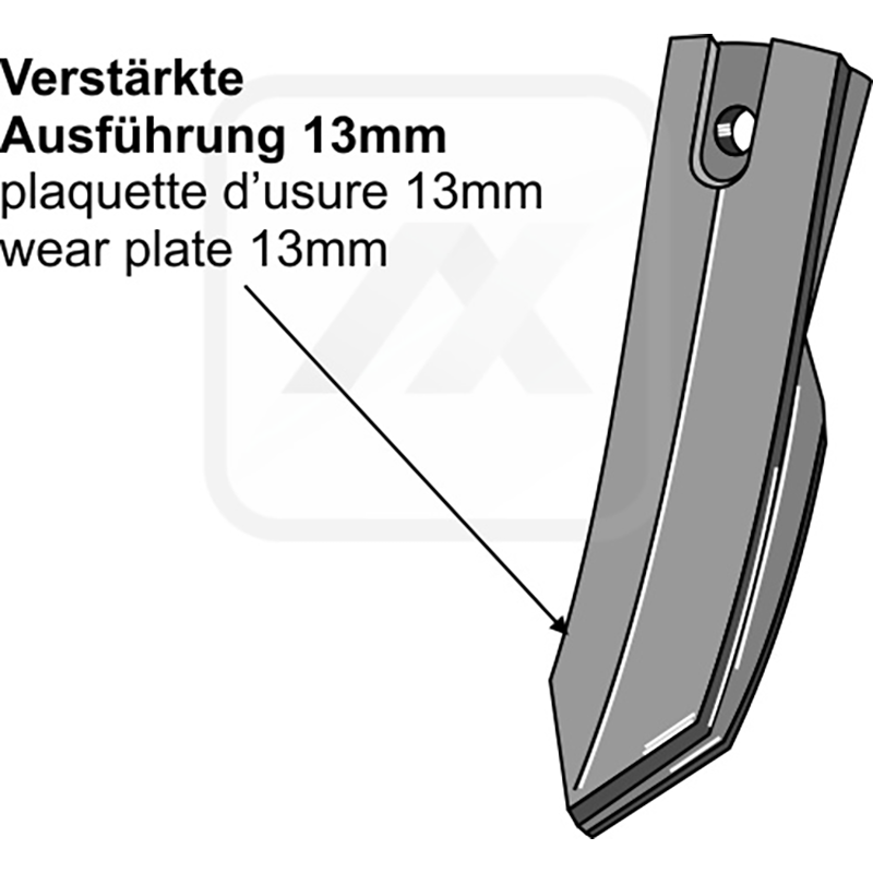 Landwirtschaft Bodenbearbeitung Grubber Schare & Leitbleche Schnell-Wechsel-Schar - 50mm Bourgault Grubber Schare & Leitbleche Schnell-Wechsel-Schar - 50mm Bourgault