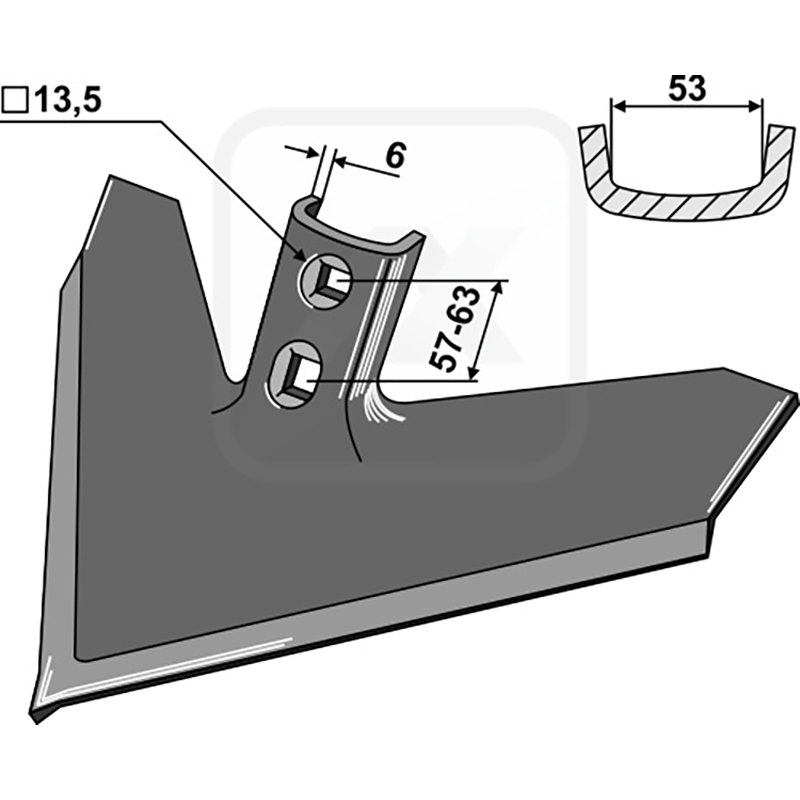 Landwirtschaft Bodenbearbeitung Grubber Schare & Leitbleche Gänsefussschar 420 x 6 John Deere|Case IH Landwirtschaft Bodenbearbeitung Grubber Schare & Leitbleche Gänsefussschar 420 x 6 John Deere|Case IH