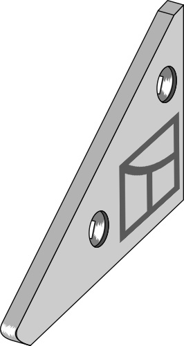 48.0003 Pflugteil Anlagenspitze - rechts (950 03732) 48.0003 Pflugteil Anlagenspitze - rechts (950 03732) passend für Fiskars