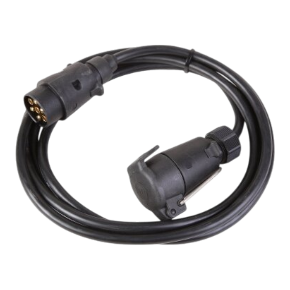 Verlängerungskabel 7-polig 7,5 m – Stecker auf Kupplungsdose 12V Verlängerungskabel 7-polig 7,5 m – Stecker auf Kupplungsdose 12V