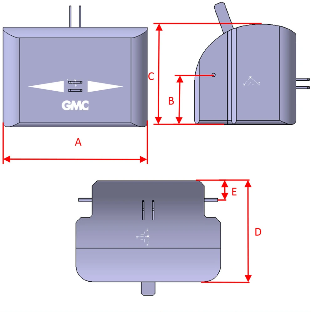 GMC Stahlbeton-Ballastgewicht 1200 kg GMC Magnetit Ballastgewicht Kompakt 1800 kg