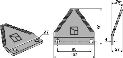 Futtermischwagenmesser