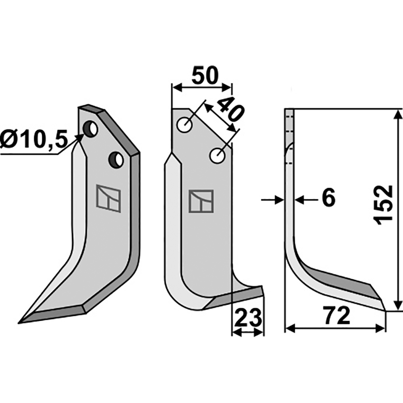 PAS-15R Fräsmesser, rechte Ausführung Pasquali 478 - 500098 Fräsmesser, rechte Ausführung IHOF PAS-15R