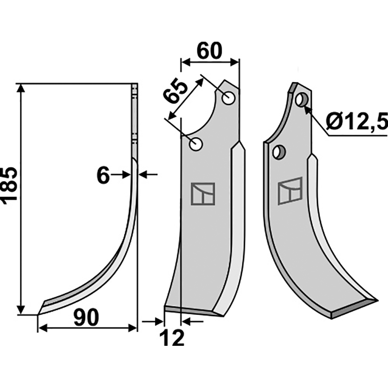 Ortolan Fräsmesser, linke Ausführung IHOF ORT-02L