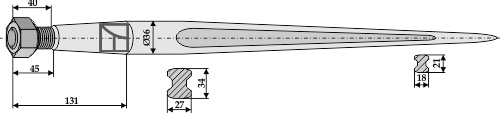 Frontladerzinken 1400mm
