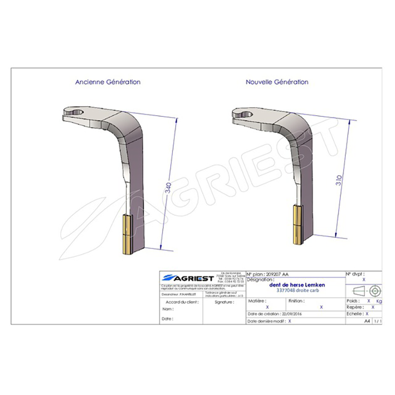 Kreiseleggenzinken Nachbau Lemken 3377048 (F) Mit 2 Hartmetallplatten Kreiseleggenzinken Nachbau Lemken 3377048 (F) Mit 2 Hartmetallplatten