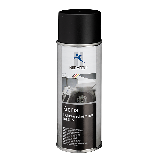 Lackspray schwarz-matt RAL9005 von Normfest-Kroma Spraydose 400 ml 