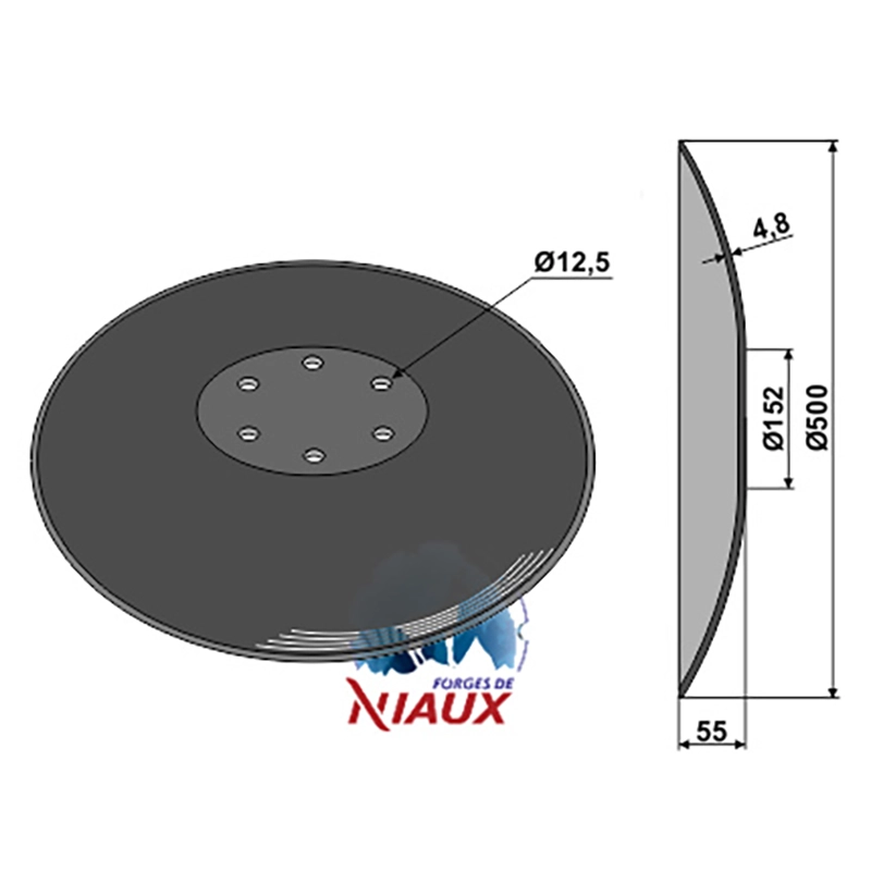 Landwirtschaft Bodenbearbeitung Scheibeneggen Scheibe glatt Niaux Landwirtschaft Bodenbearbeitung Scheibeneggen Scheibe glatt Niaux
