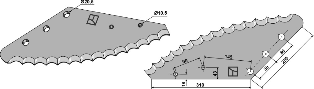 Futtermischwagenmesser