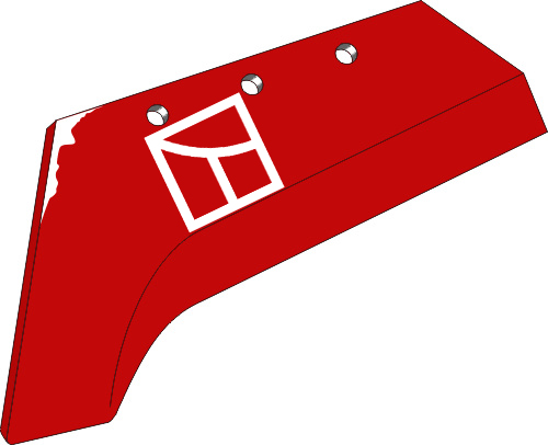 38.0059 Pflugteil Schnabelschar - 14'' - links (PK0.000.04A) passend für Vogel und Noot