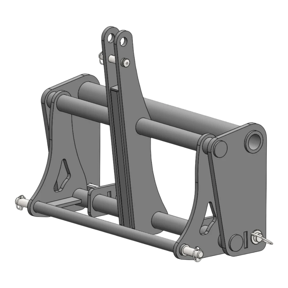Adapterrahmen 3-Punkt KAT 2 auf Case, New Holland – Adapteransicht 1
