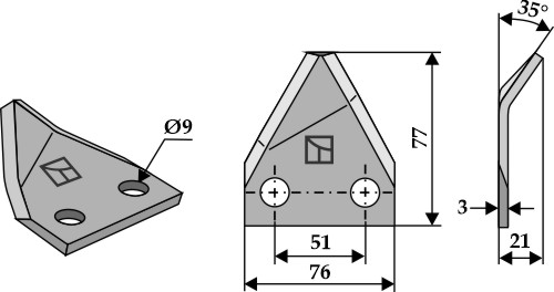 Futtermischwagenmesser