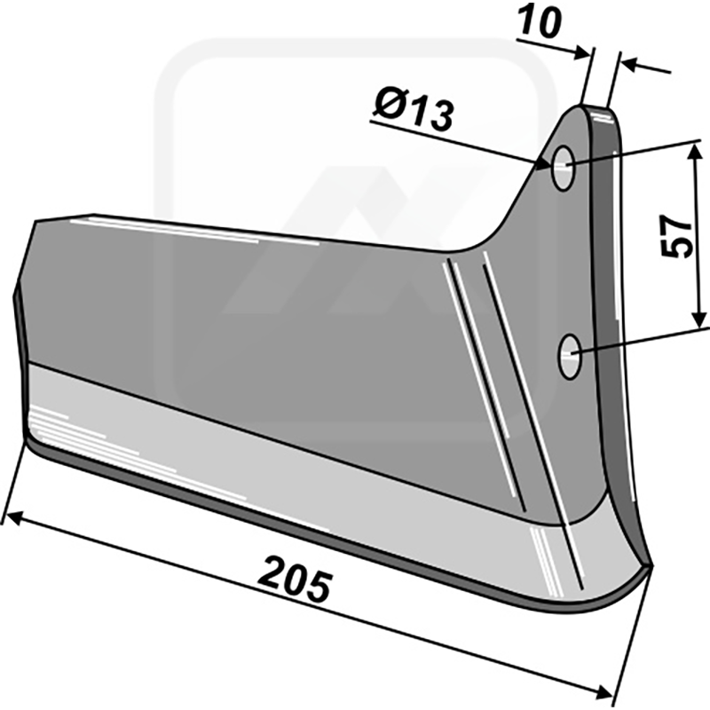 Landwirtschaft Bodenbearbeitung Grubber Schare & Leitbleche Flügelschar - rechts Väderstad Landwirtschaft Bodenbearbeitung Grubber Schare & Leitbleche Flügelschar - rechts Väderstad