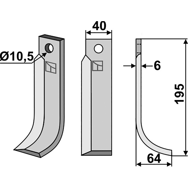 MAG-03R Fräsmesser, rechte Ausführung M.A.G. Fräsmesser, rechte Ausführung IHOF MAG-03R