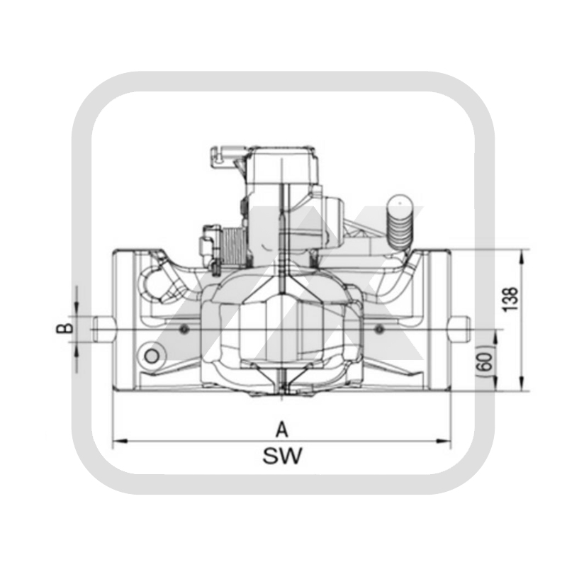 Landwirtschaft Rockinger Zugmaul autom. 38er Bolzen, 309 mm, 30er Nut