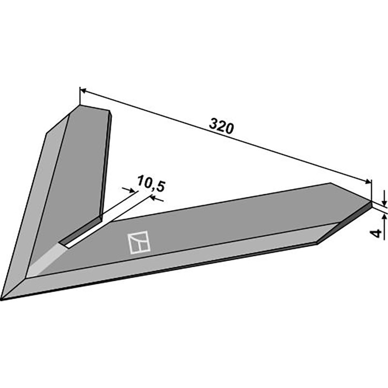 Landwirtschaft Bodenbearbeitung Grubber Schare & Leitbleche Hackschar 320mm Steketee Landwirtschaft Bodenbearbeitung Grubber Schare & Leitbleche Hackschar 320mm Steketee