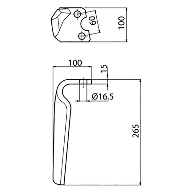 Kreiseleggenzinken Rechts Nachbau Howard