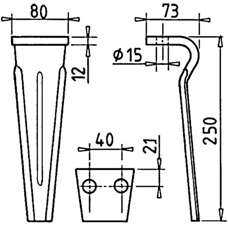 Kreiseleggenzinken 80X250 Forigo