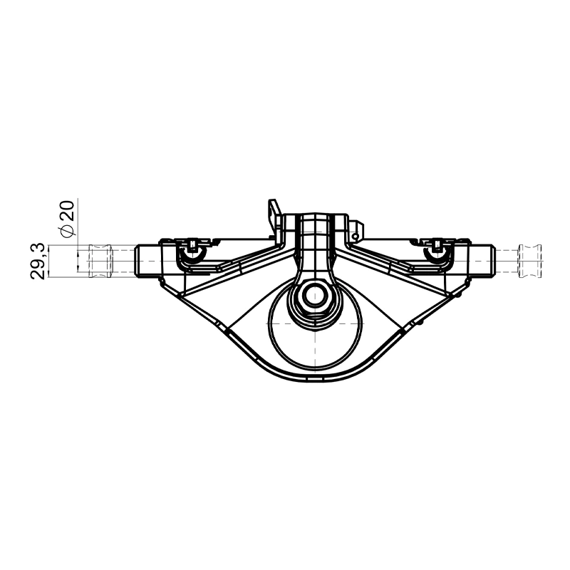 K80 Kugelkupplung Scharmüller 05632951A02 330mm Schlittenbreite für CBM-Anhängebock Kugelkupplung K80® Scharmüller 05632951A02 330mm Schlitten für CBM-Lagerbock CLAAS