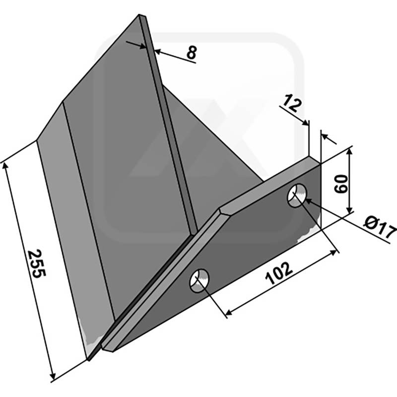 Landwirtschaft Bodenbearbeitung Grubber Schare & Leitbleche Flügelschar - rechts Rabe Landwirtschaft Bodenbearbeitung Grubber Schare & Leitbleche Flügelschar - rechts Rabe