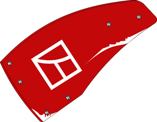 38.0110 Pflugteil Streichblech-Hinterteil - links (PR2.002.01) 38.0110 Pflugteil Streichblech-Hinterteil - links (PR2.002.01) passend für Vogel und Noot
