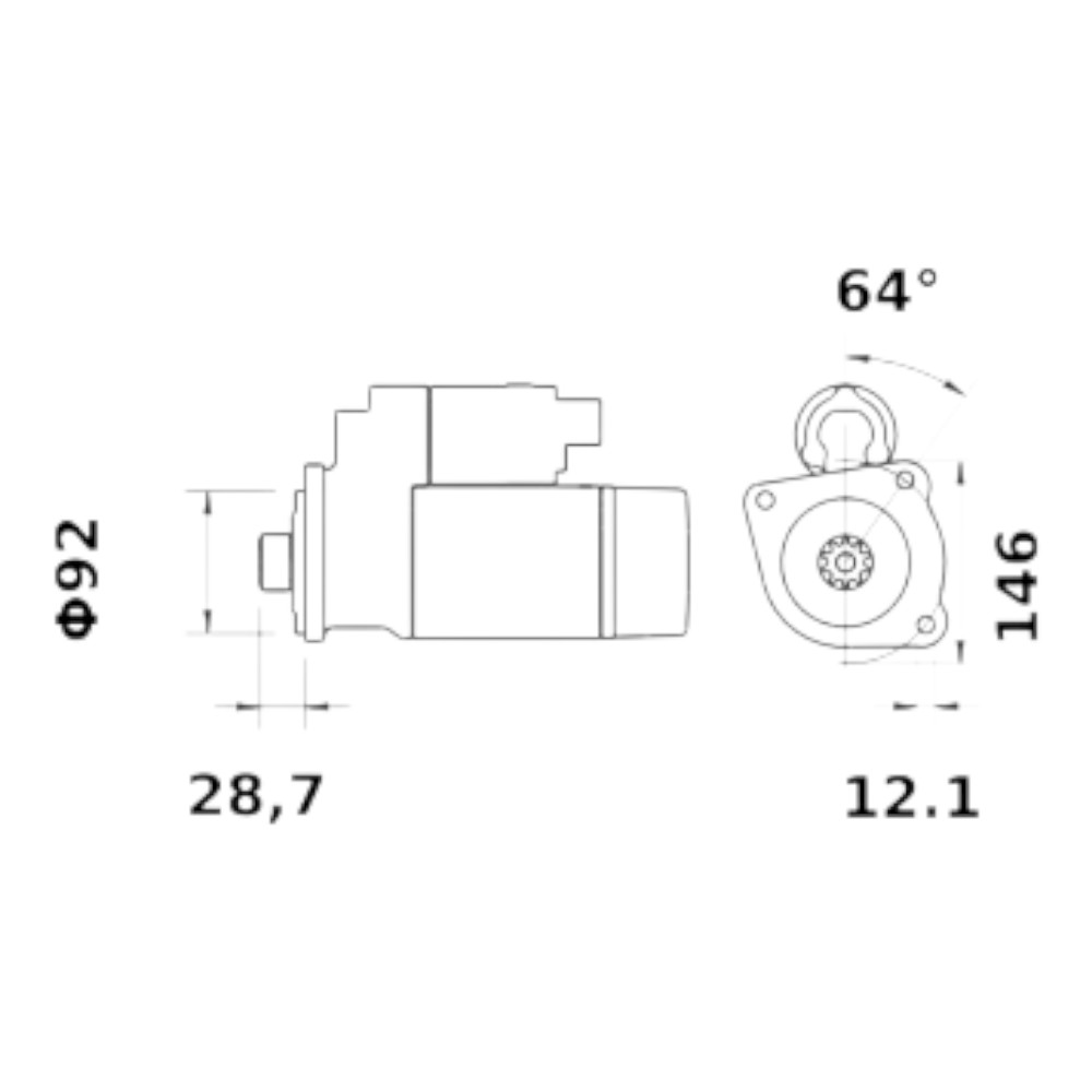 MAHLE Anlasser, Starter MAHLE Anlasser, Starter