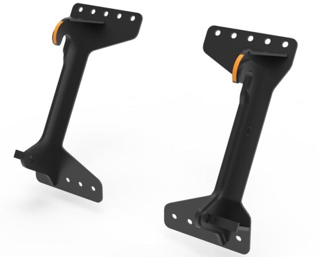 Quicke BoH Hakensatz M24 JCB Q-fit 0°: Anschraubhaken für Anbaugeräte mit M24-Schnittstelle. Art.-Nr. 11256904Q.