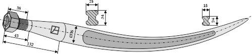 Greiferzinken 760mm