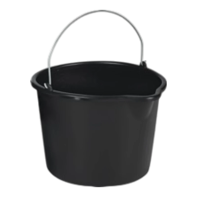 Baueimer 12l mit Tülle, schwarz Polyethylen Baueimer 12l mit Tülle, schwarz Polyethylen