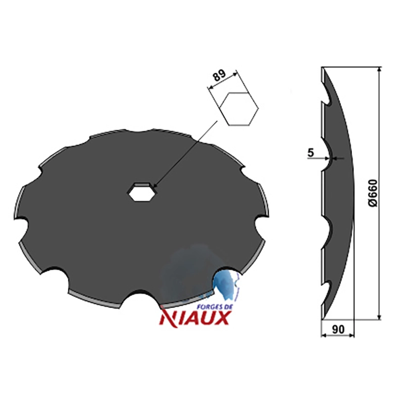 Landwirtschaft Bodenbearbeitung Scheibeneggen Scheibe gezackt Niaux Landwirtschaft Bodenbearbeitung Scheibeneggen Scheibe gezackt Niaux