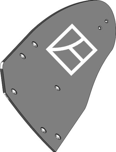 32.0070 Pflugteil Streichblech-Hinterteil B40B L - links (3441041) passend für Lemken