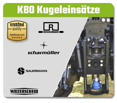 K80 Kugeleinsatz vonSauermann Scharmüller Rockinger für CASE CLAAS FENDT DEUTZ JOHN DEERE K80 Kugeleinsatz von Sauermann Scharmüller Rockinger