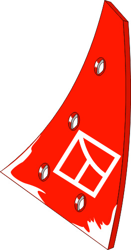 Pflugteil Streichblech-Vorderteil - rechts (619278) 34.0160 von Industriehof