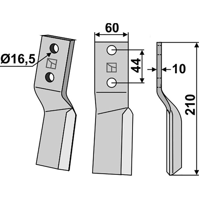 BRE-16R Rotorzinken, rechte Ausfürung Breviglieri 50175D Rotorzinken, rechte Ausfürung IHOF BRE-16R